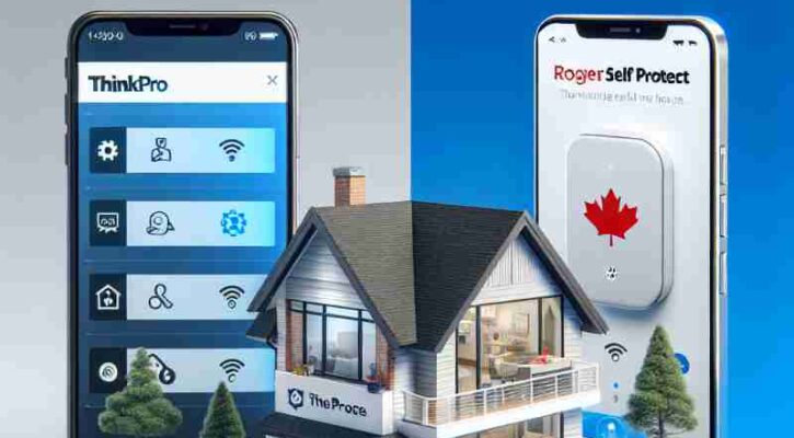 100% Canadian Home Security Provider: ThinkPro vs Rogers Self Protect Comparison, Concept art for illustrative purpose, tags: rogers' - Monok
